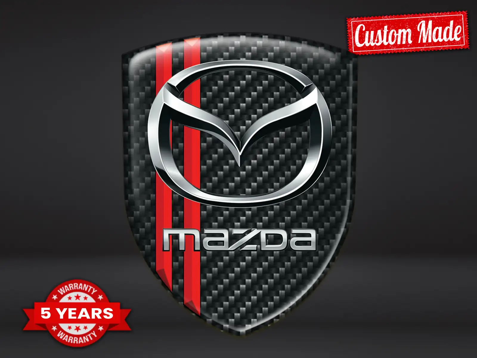 Mazda Adesivi Aziendali su Misura Edizione Regolabili Design